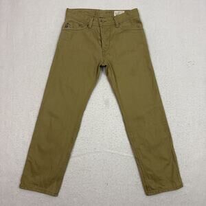 Diesel Darron Jeans Mens 30 Brown Slim Tapered Cropped Hemmed Denim